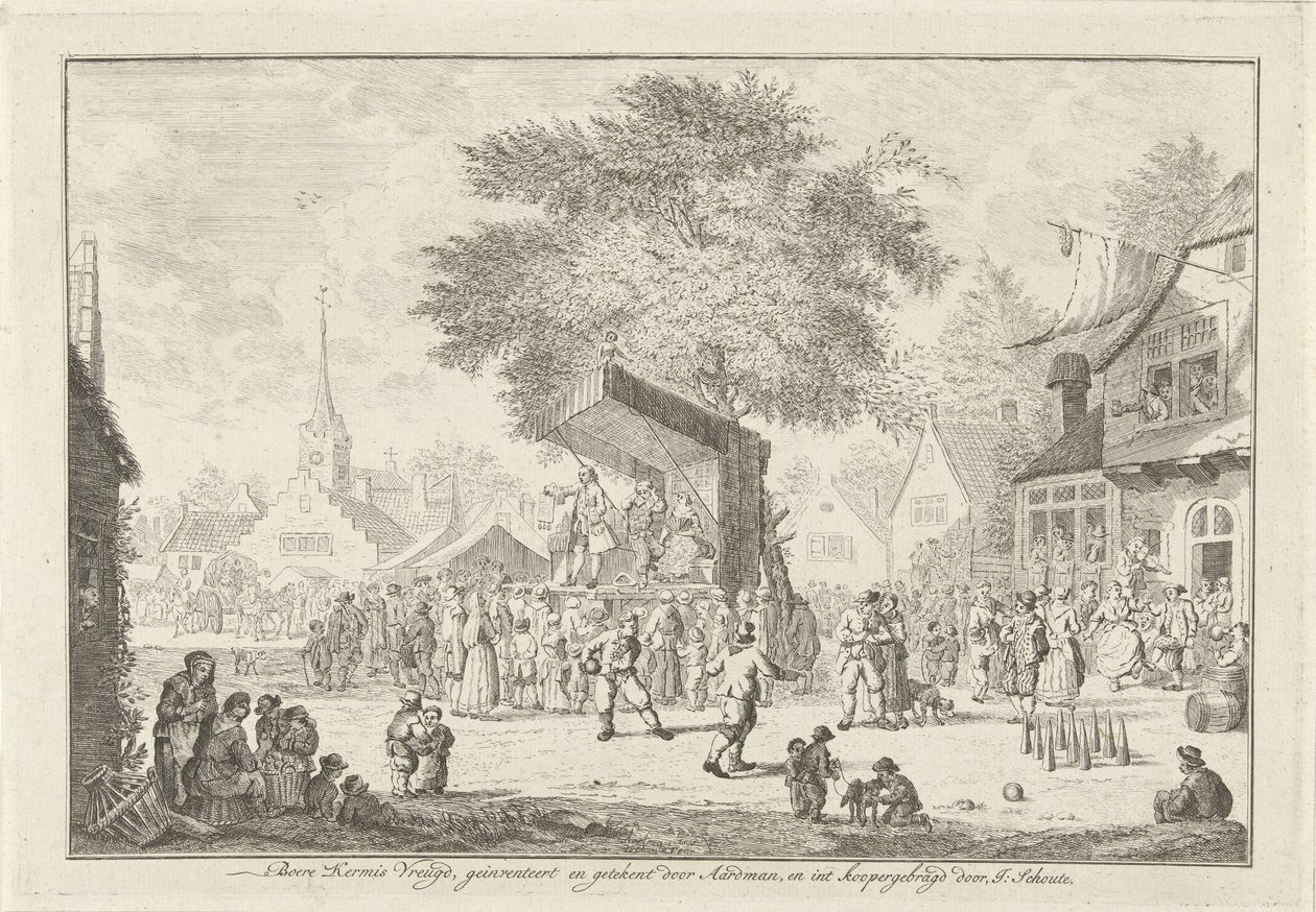 Feira do Agricultor na Aldeia, cerca de 1750 Farmer