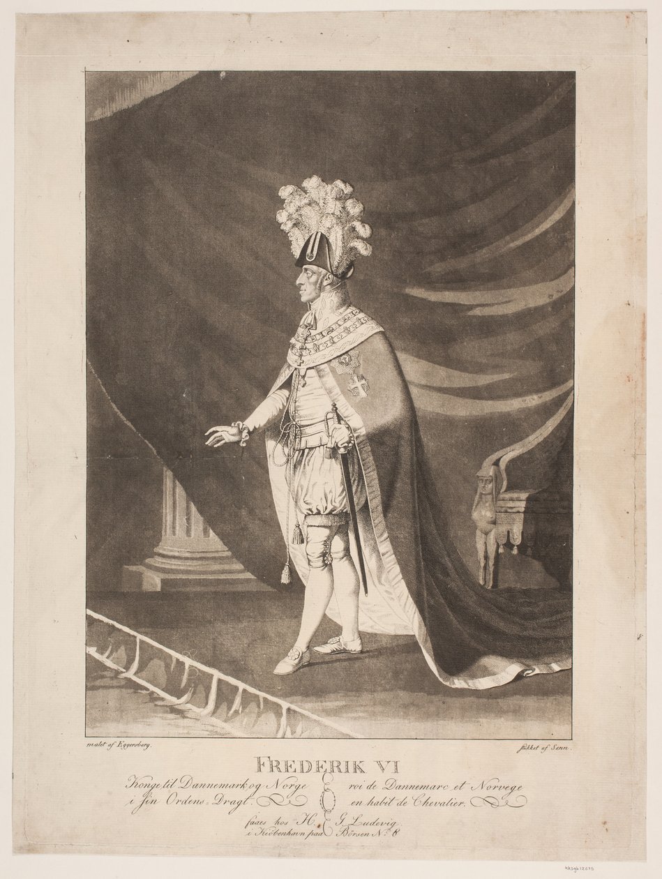 Frederico VI de uniforme de Johannes Senn