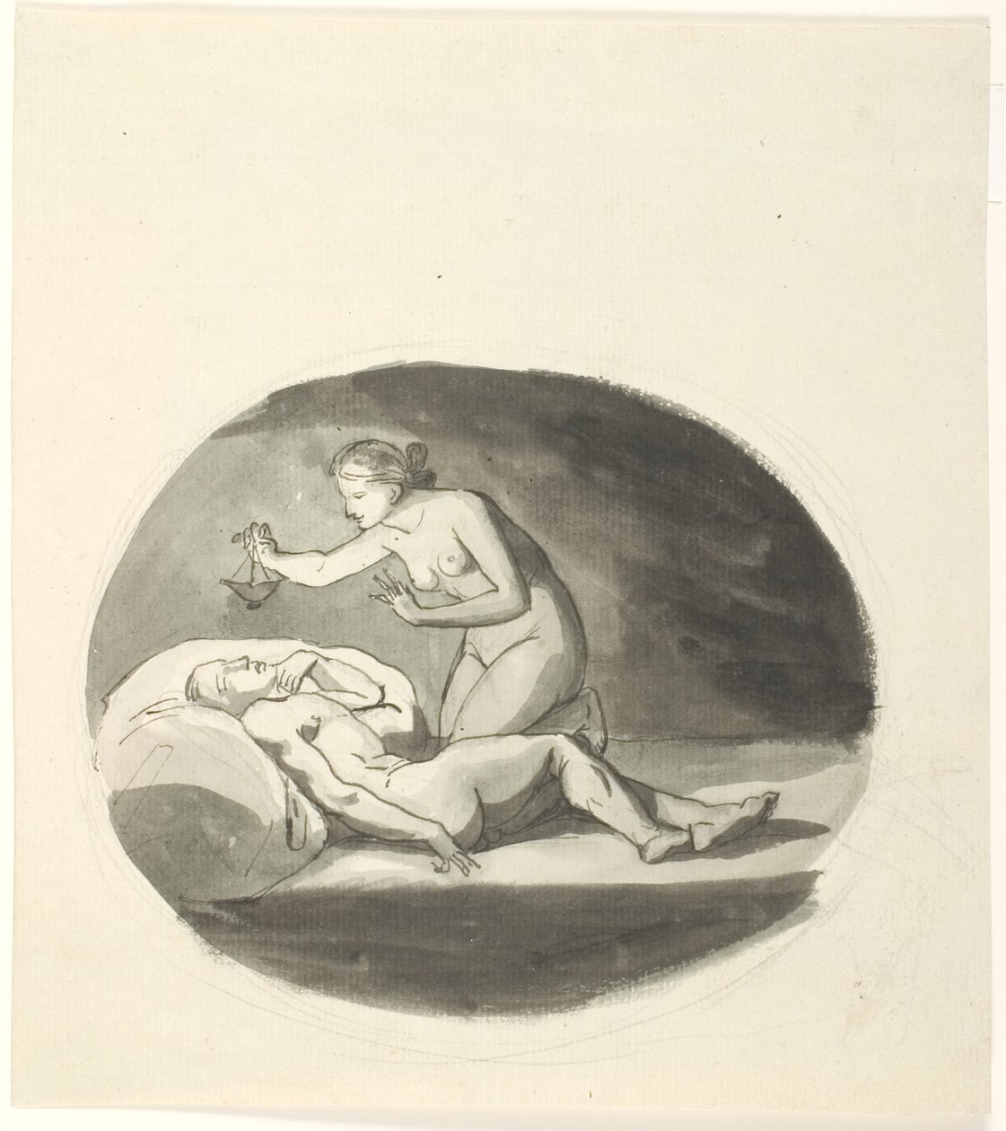 Psique e o Cupido adormecido de Johannes Senn