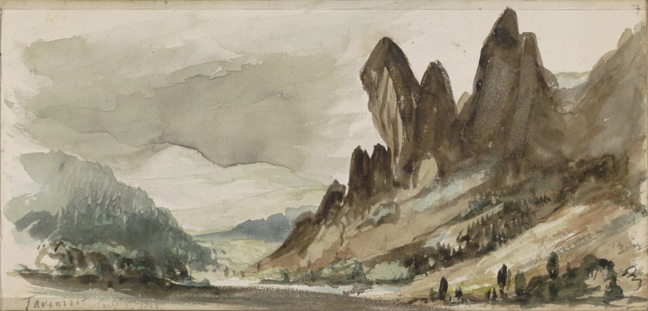 Paisagem montanhosa na Turíngia de Johannes Tavenraat