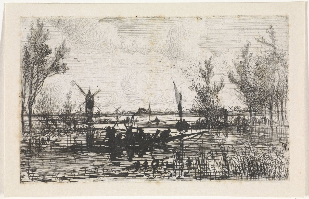 Paisagem holandesa de Johannes Tavenraat
