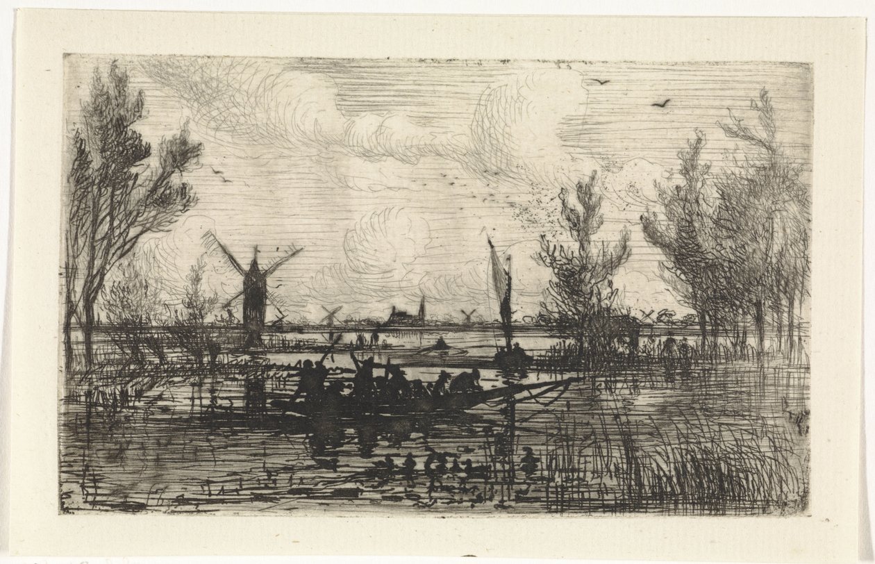 Paisagem holandesa de Johannes Tavenraat