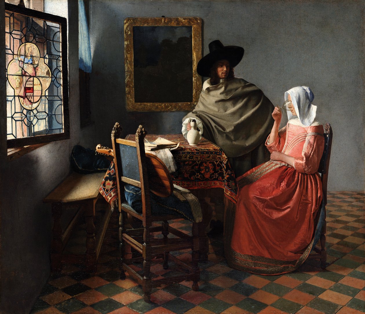 O copo de vinho de Johannes Vermeer