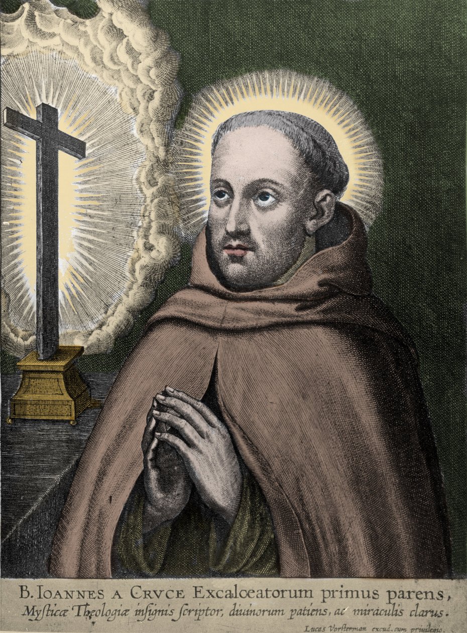 São João da Cruz (Juan de Yepes Alvarez, Juan de la Cruz) (1542-1591) - grav. de Vorstermann de Johannes Vorsterman