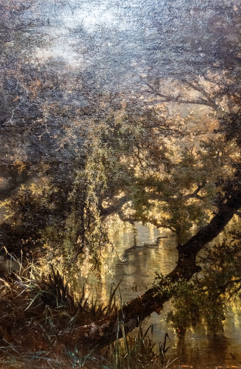 Alemão: Der Teich in Osterbeek O lago em Oosterbeek de Johannes Warnardus Bilders
