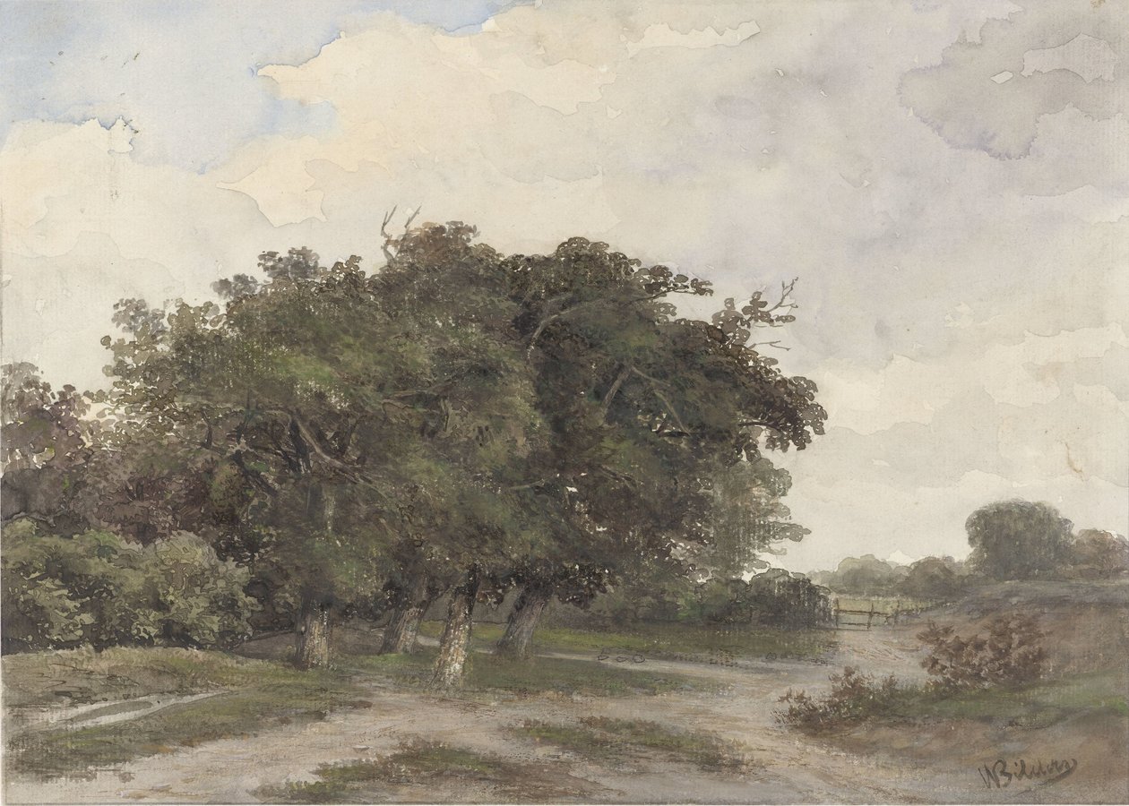 Paisagem com árvores de Johannes Warnardus Bilders