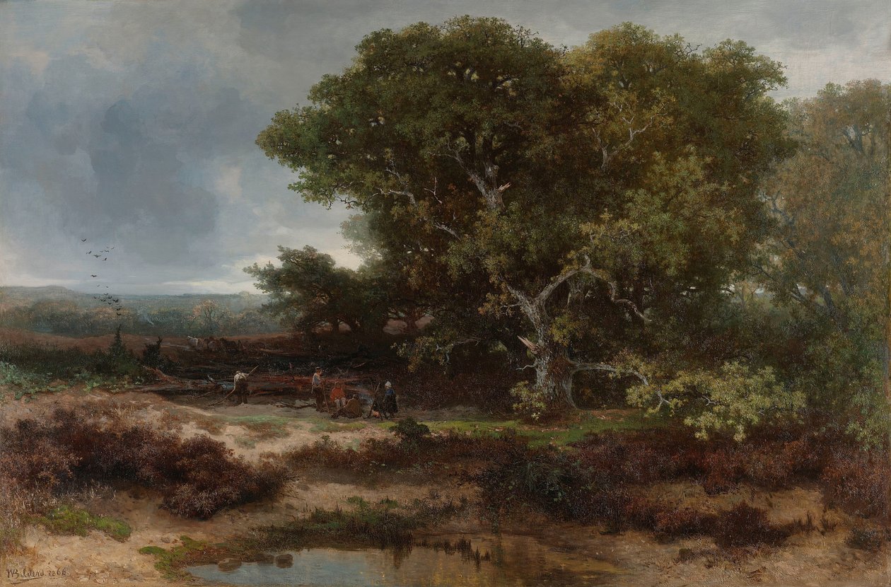 A charneca perto de Wolfheze de Johannes Warnardus Bilders