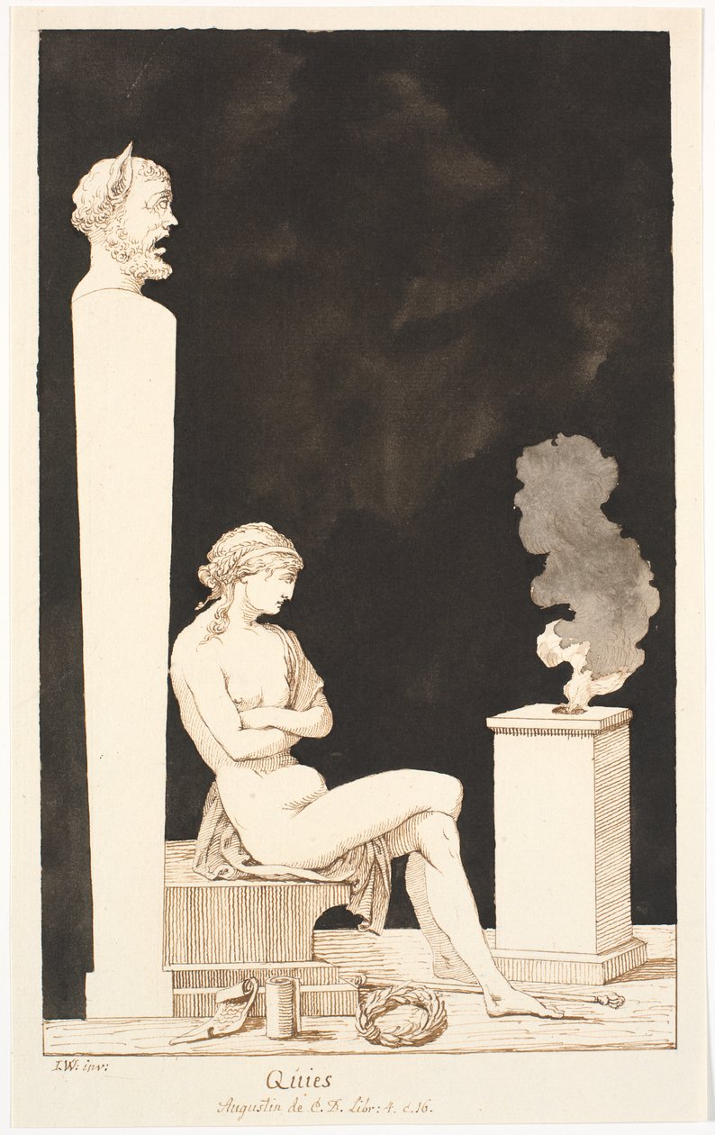"Quies/Agostinho de C.D. Libr: 4.c.16" de Johannes Wiedewelt