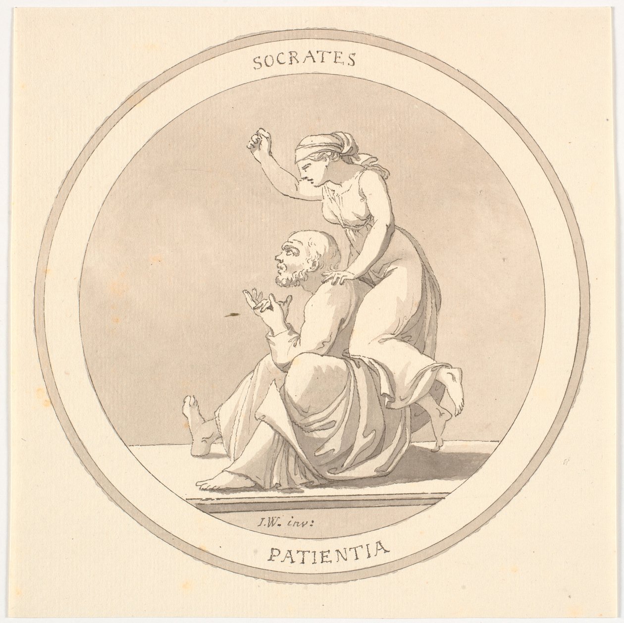 "SÓCRATES / PACIÊNCIA" de Johannes Wiedewelt