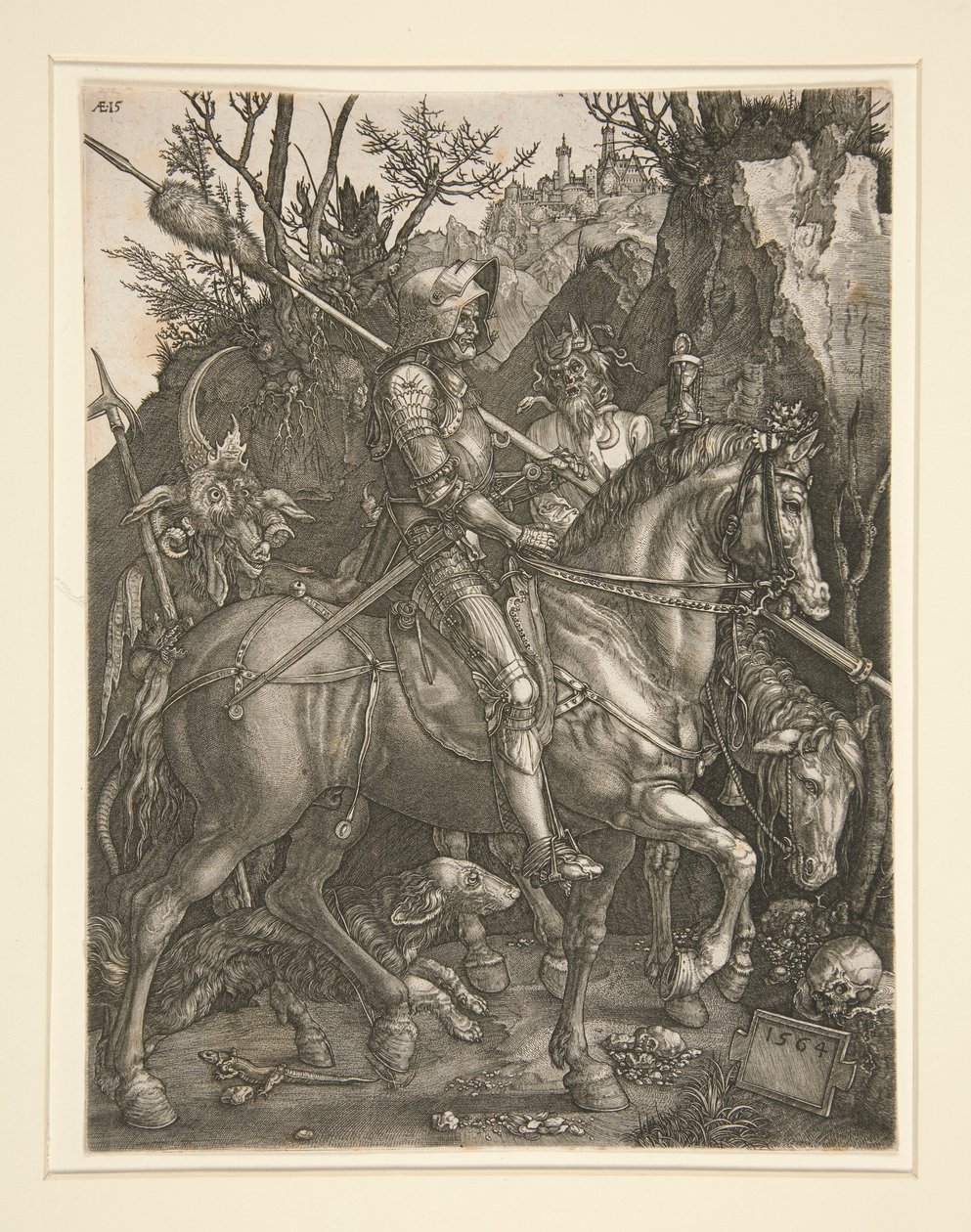 Cavaleiro, Morte e o Diabo de Johannes Wierix