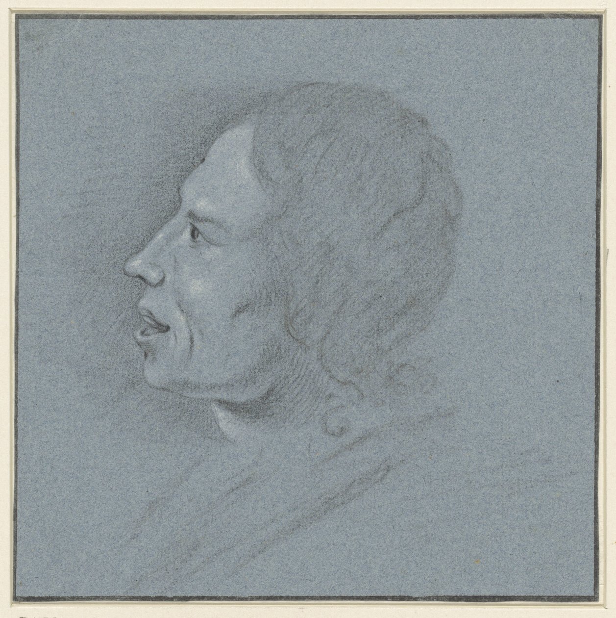 Auto-retrato do desenhador Johannes Ziesenis de Johannes Ziesenis