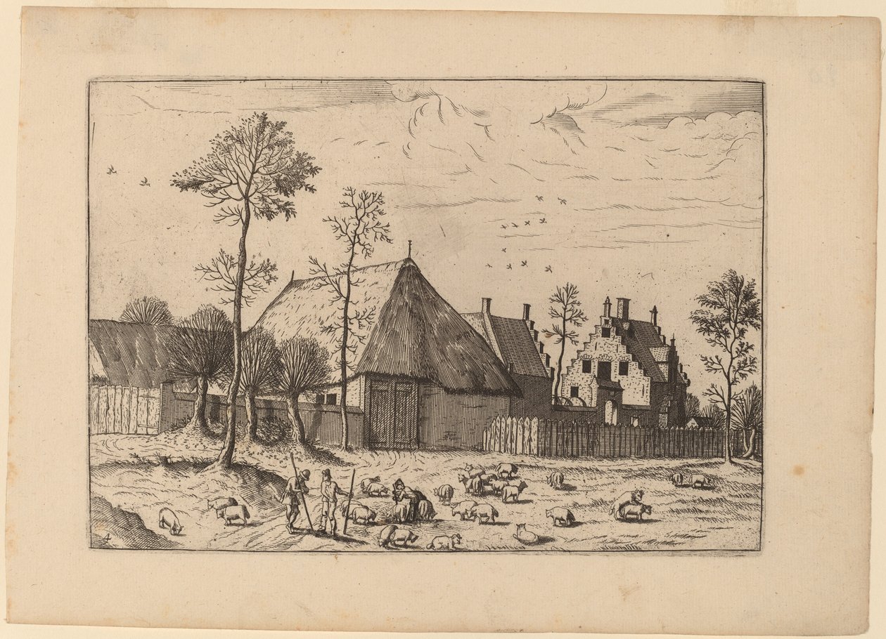 Galpão com Chalé de Johannes and Lucas van Doetechum after Master of the Small Landscapes