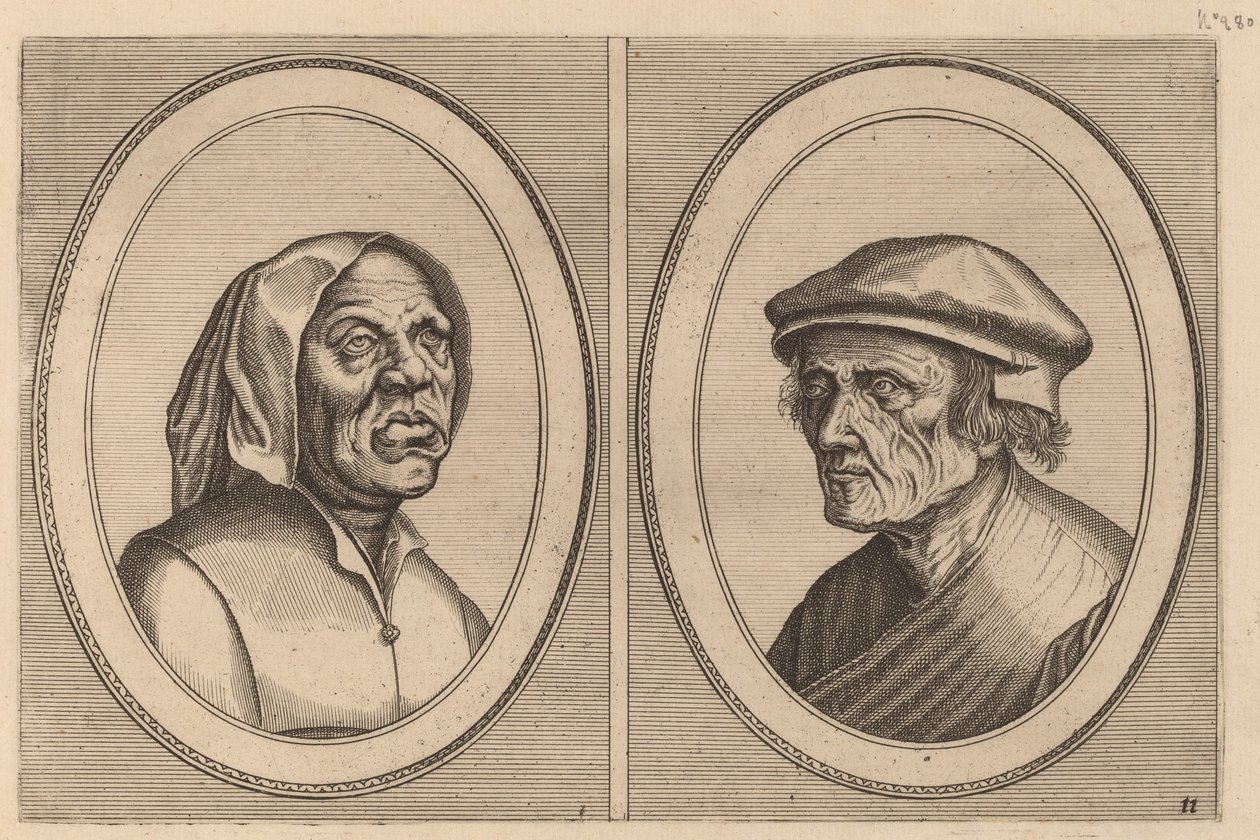 "Baef Schol-becx" e "Spruyt Vroegh-beverven" de Johannes and Lucas van Doetechum after Pieter Bruegel the Elder
