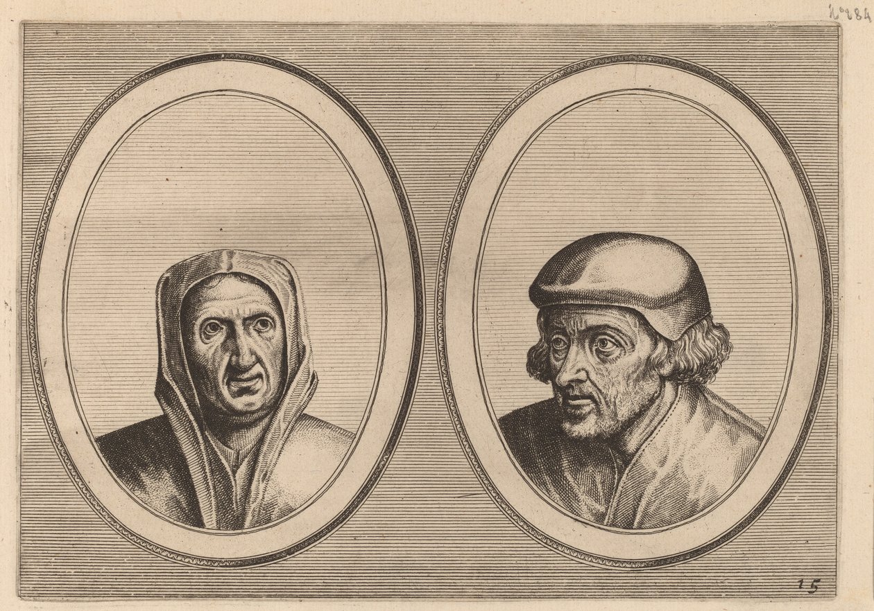 "Beveynsde Hil" e "Listighe Jorden" de Johannes and Lucas van Doetechum after Pieter Bruegel the Elder