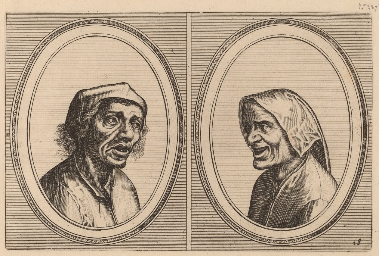 "Goe Geurtjen" e "Kribbighe Babbe" de Johannes and Lucas van Doetechum after Pieter Bruegel the Elder
