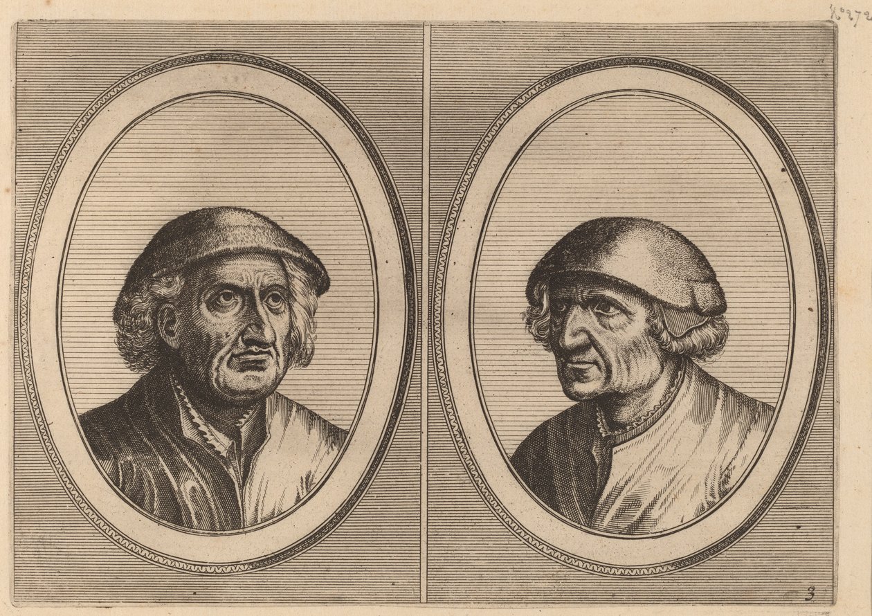 "Hans Onvertsaeght" e "Koen Slock-speck" de Johannes and Lucas van Doetechum after Pieter Bruegel the Elder