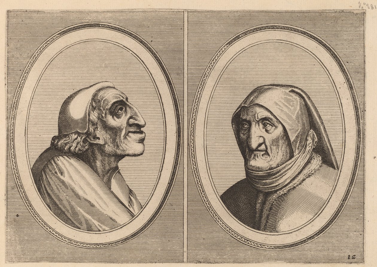 "Pater Muylaert" e "Mater Bille-bloots" de Johannes and Lucas van Doetechum after Pieter Bruegel the Elder