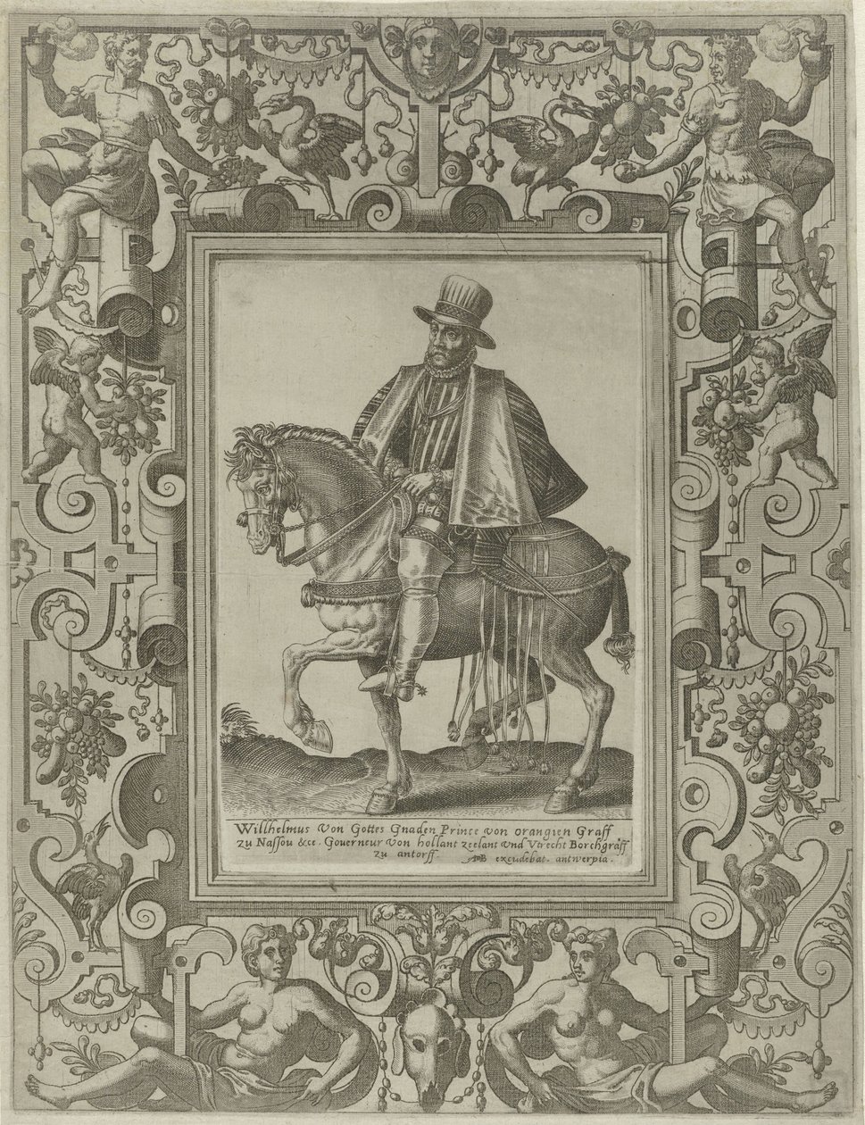 Retrato equestre de William I, Príncipe de Orange de Johannes of Lucas van Doetechum