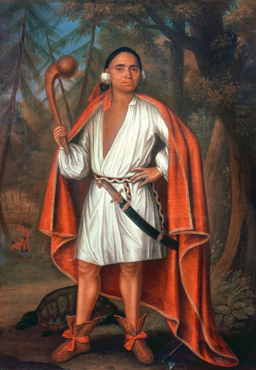 Etow Oh Koam, Rei das Nações do Rio, 1710 de Johannes or Jan Verelst