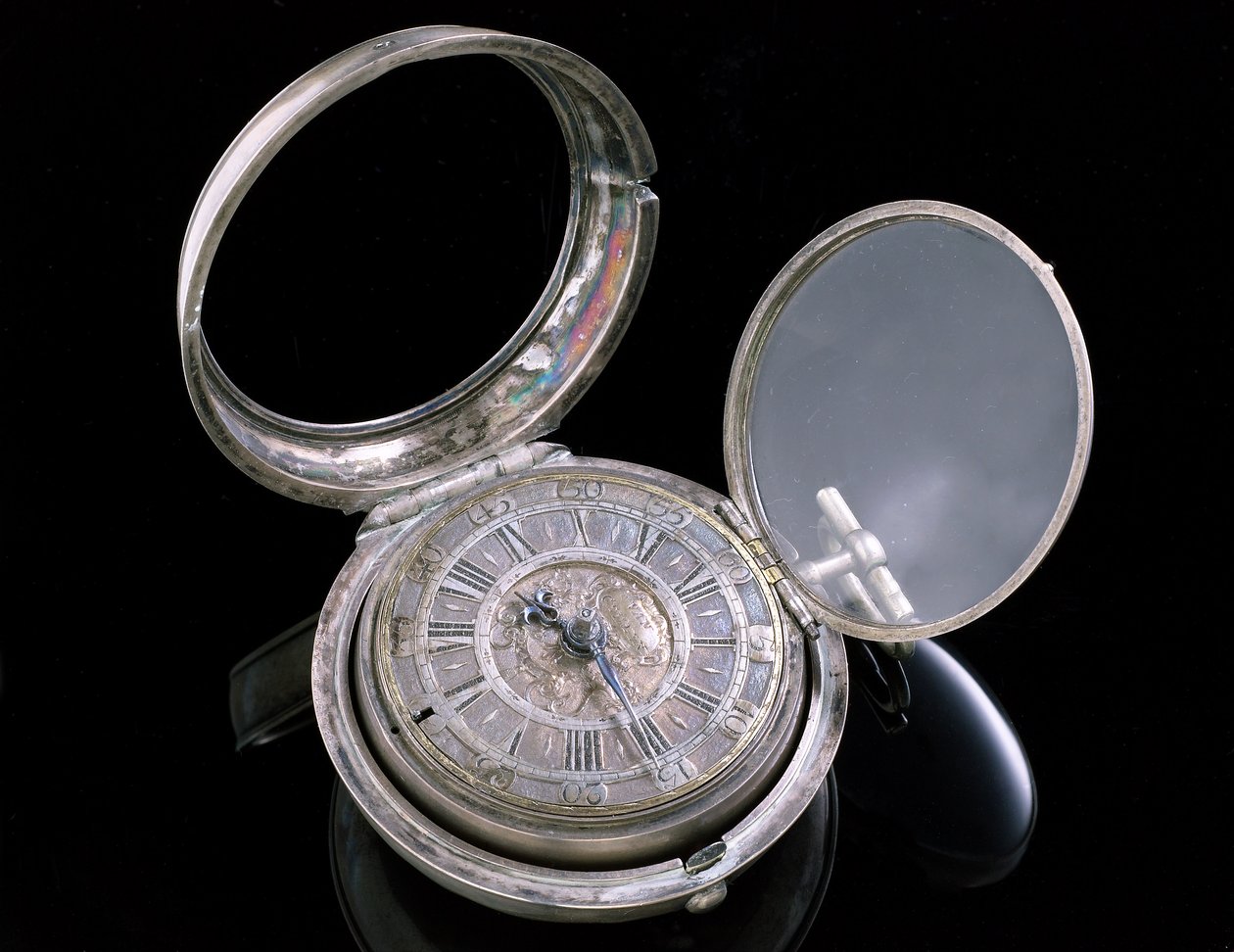 Verge watch. Haia, c.1695 (metal) (ver também 259581-82) de Johannes van Ceulen