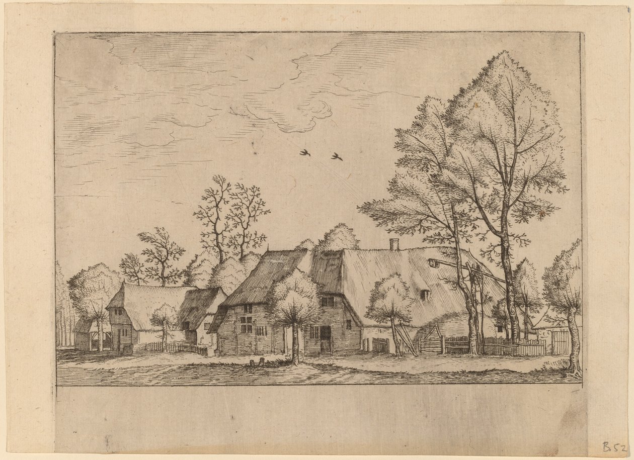 Fazenda Grande com Poço de Johannes van Doetechum, the Elder and Lucas