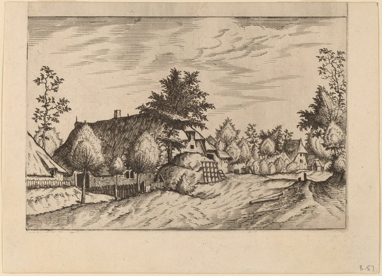 Rua da Vila de Johannes van Doetechum, the Elder and Lucas