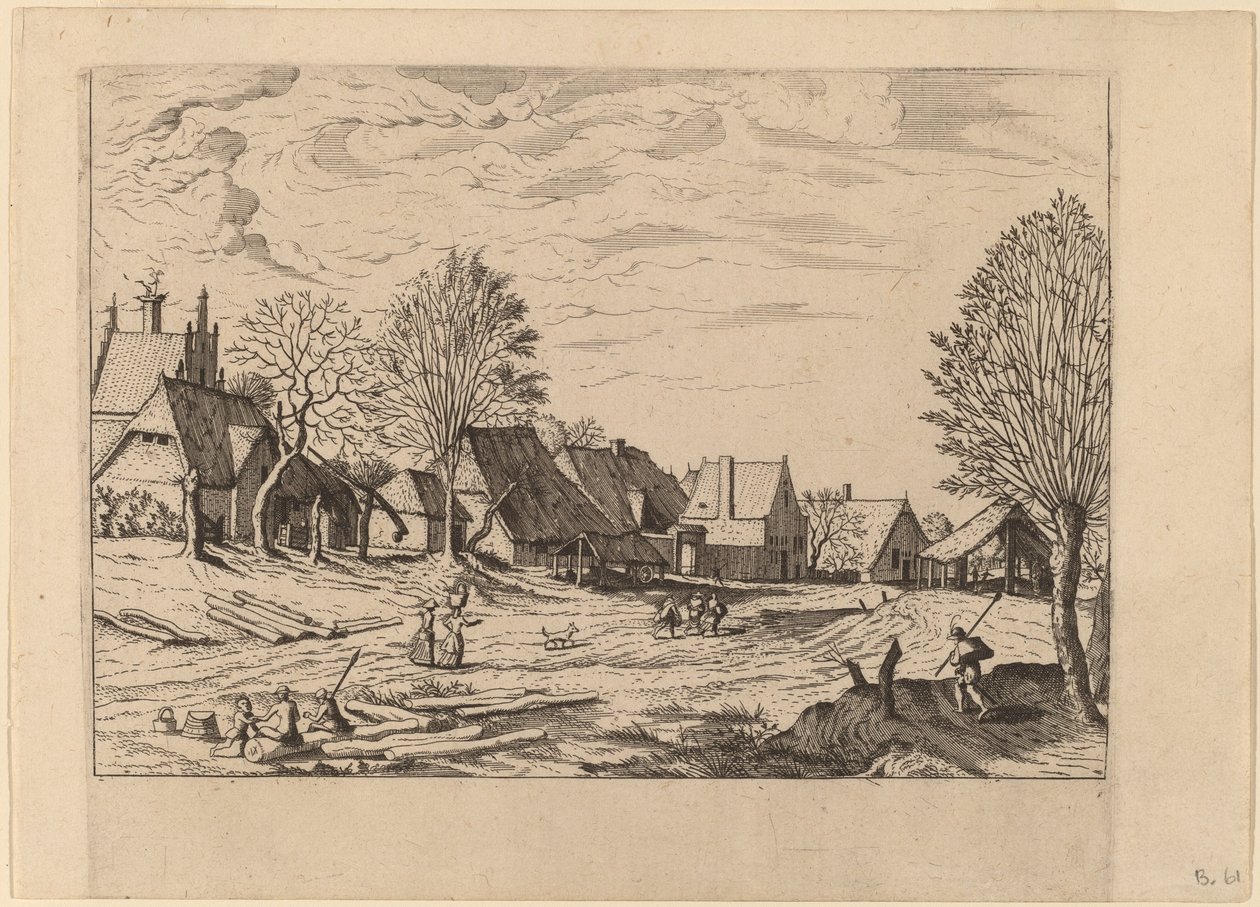 Rua da Vila de Johannes van Doetechum, the Elder and Lucas