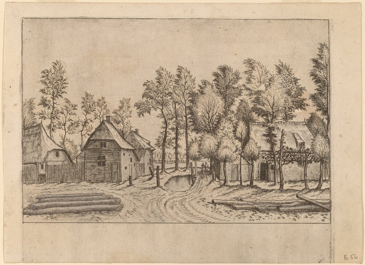 Rua da Vila de Johannes van Doetechum, the Elder and Lucas