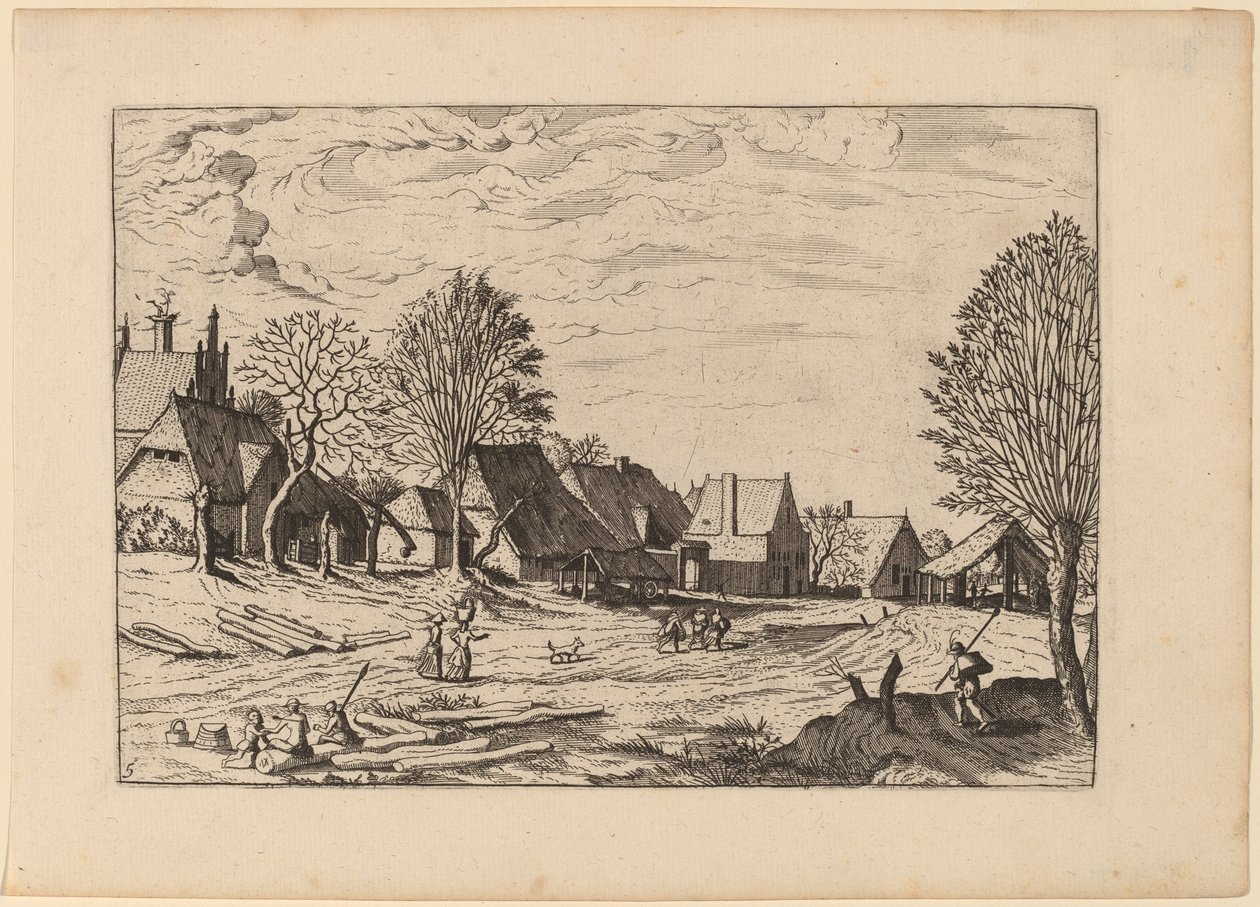 Rua da Vila de Johannes van Doetechum, the Elder and Lucas