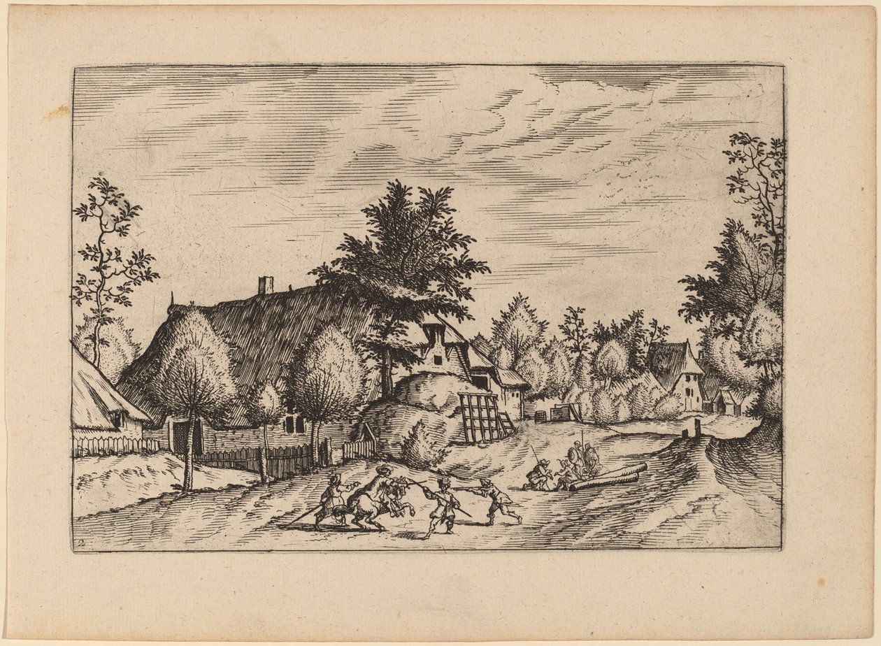 Rua da Vila de Johannes van Doetechum, the Elder and Lucas