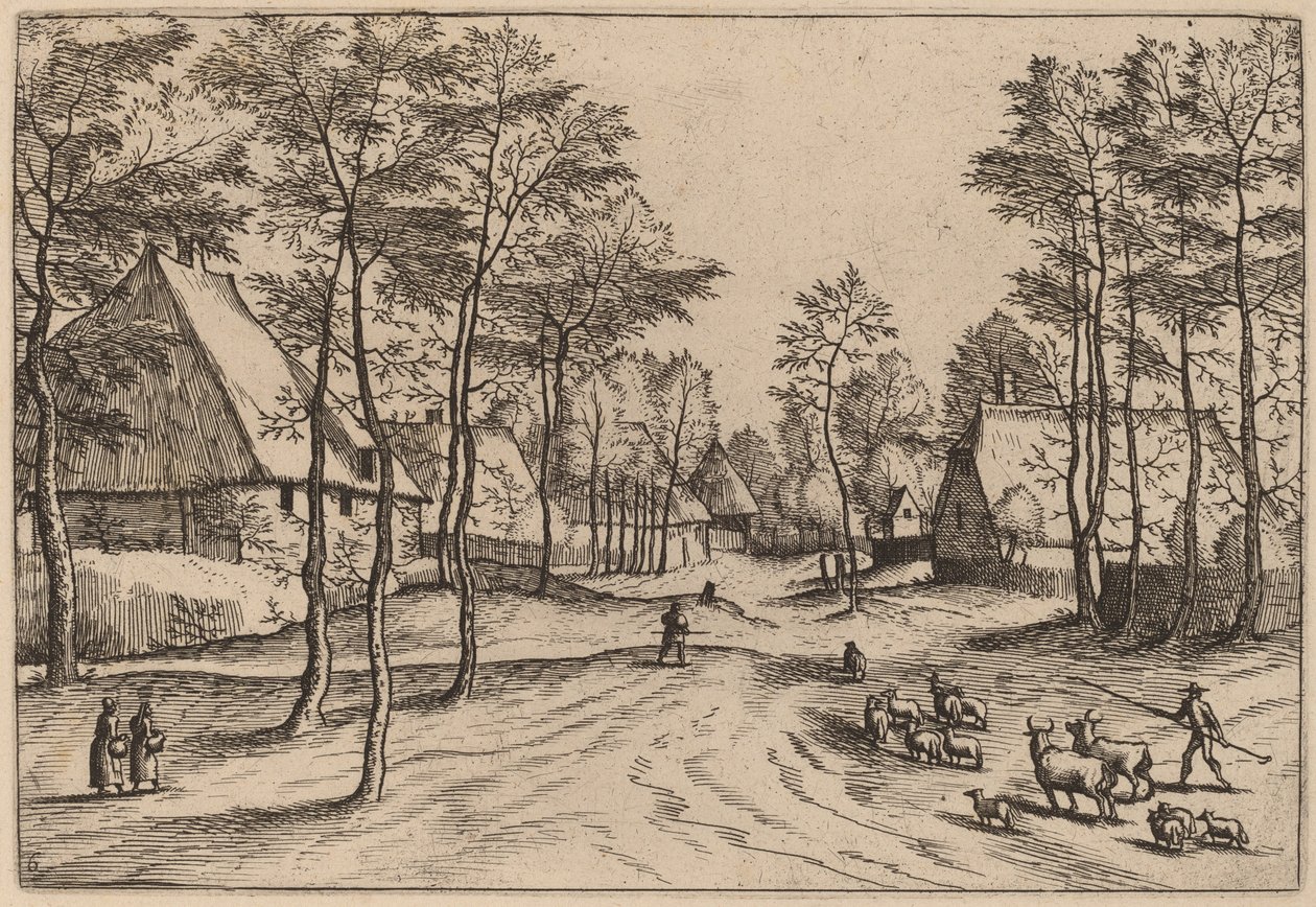Rua da Vila de Johannes van Doetechum, the Elder and Lucas
