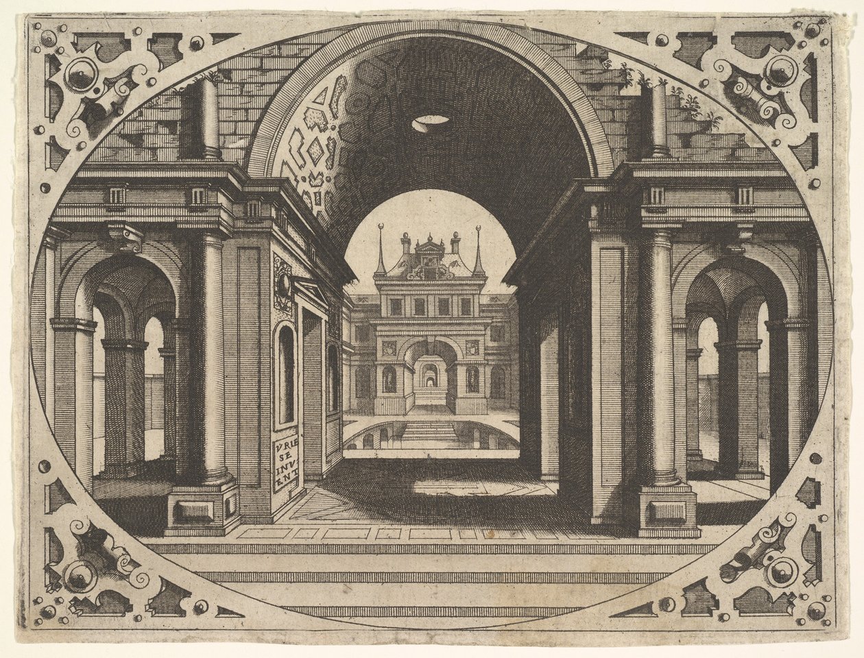 Placa de Varie Architecture, ca. 1560. de Johannes van Doetecum I