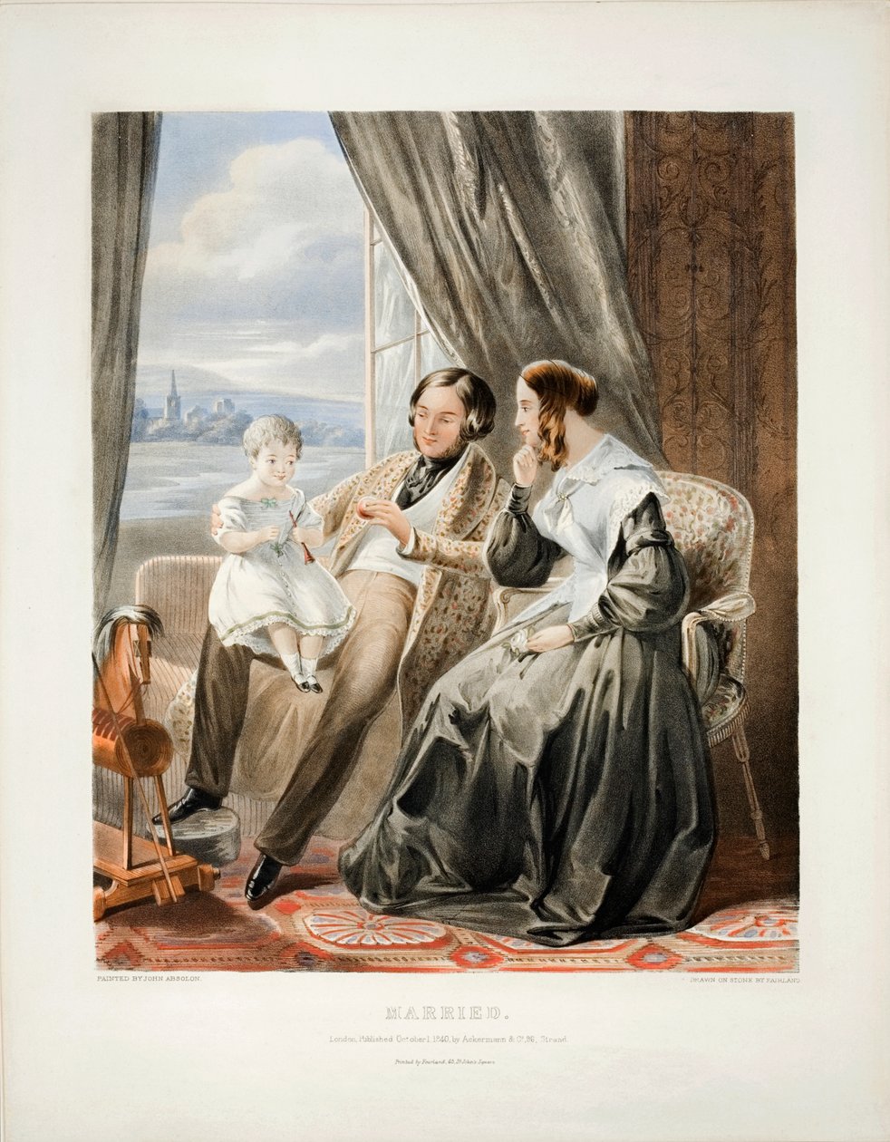 Casado, litho por Thomas Fairland (1804-52), publicado por Ackermann and Co., 1840 de John Absolon