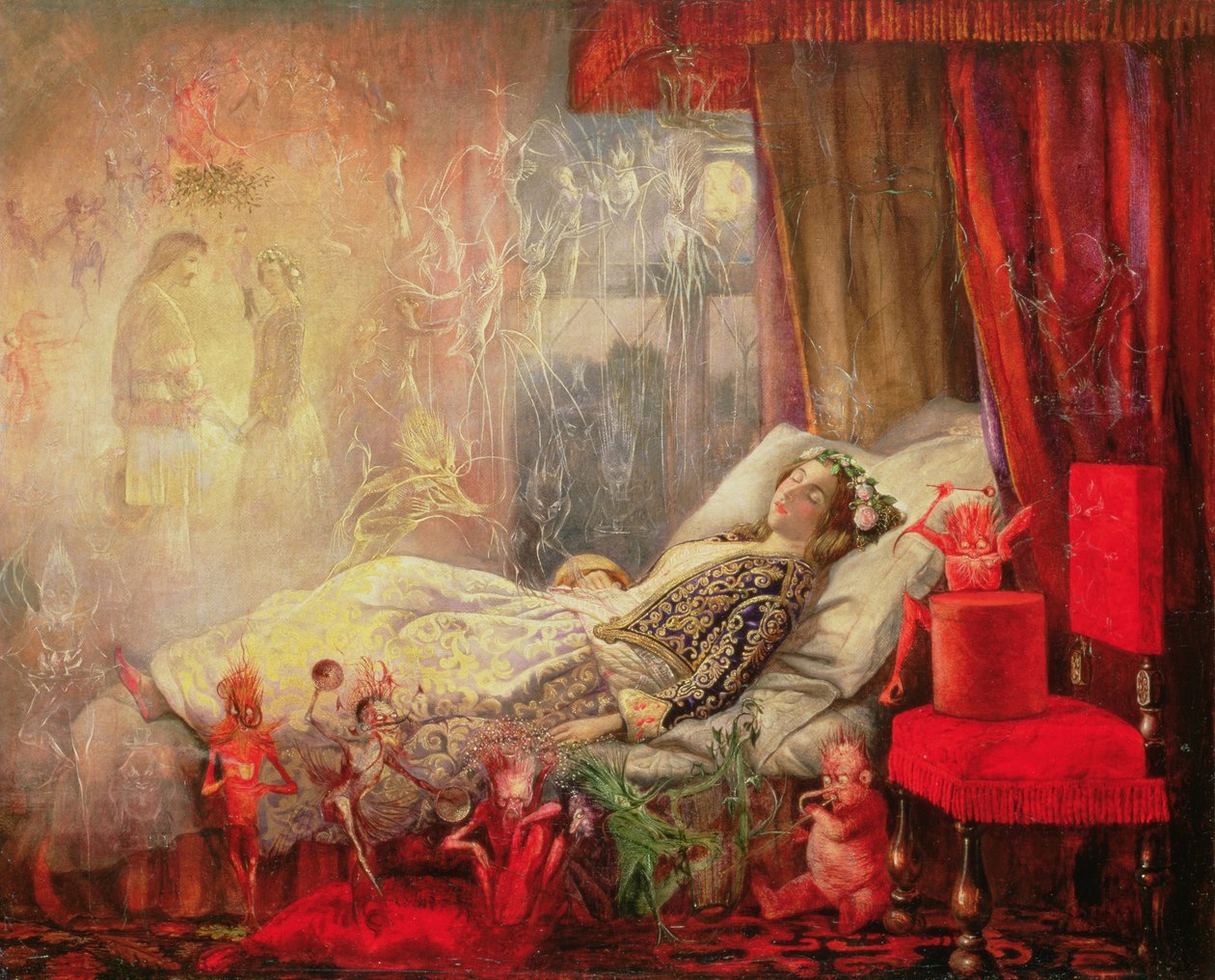 As coisas que os sonhos são feitos, 1858 (veja também 91898) de John Anster Fitzgerald