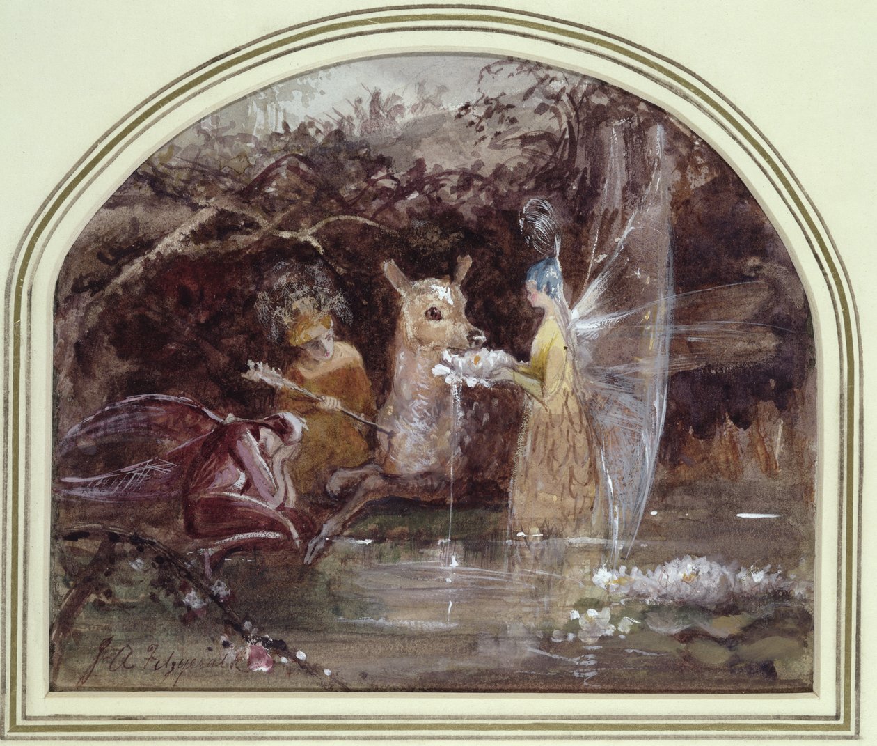 Faun ferido de John Anster Fitzgerald