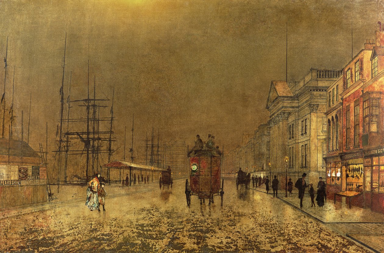 Uma rua de Liverpool de John Atkinson Grimshaw