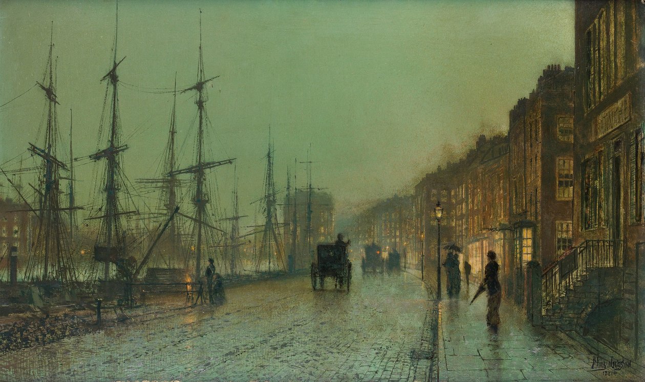 Doca de Glasgow de John Atkinson Grimshaw