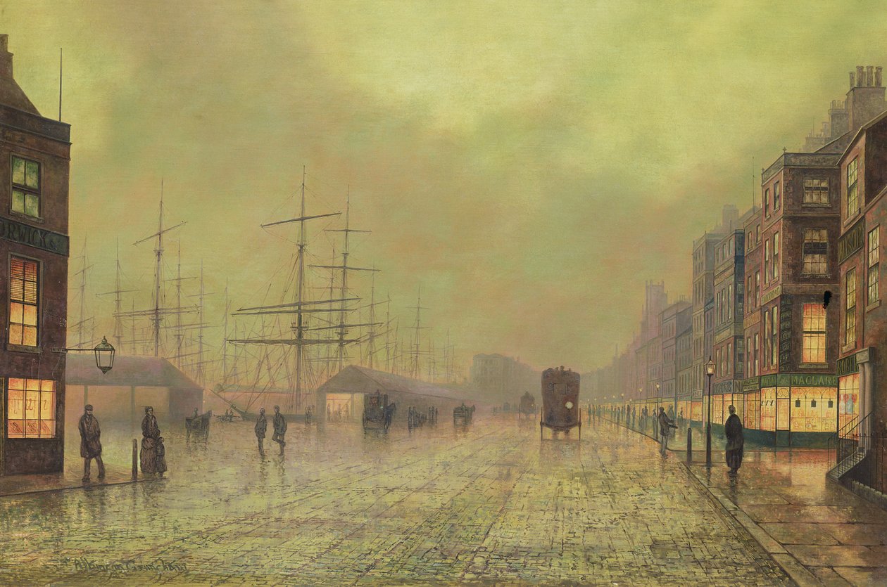 Docas de Glasgow de John Atkinson Grimshaw