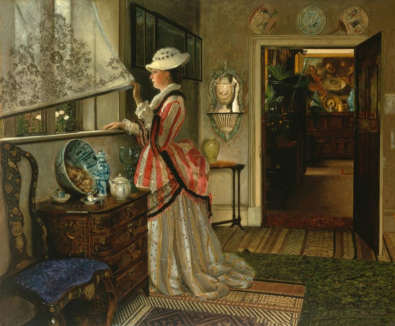 JAGrimshaw, Verão - Pintura, 1875 de John Atkinson Grimshaw
