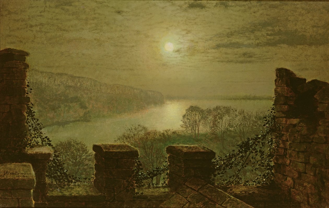 Parque Roundhay Do Castelo, 1879 de John Atkinson Grimshaw