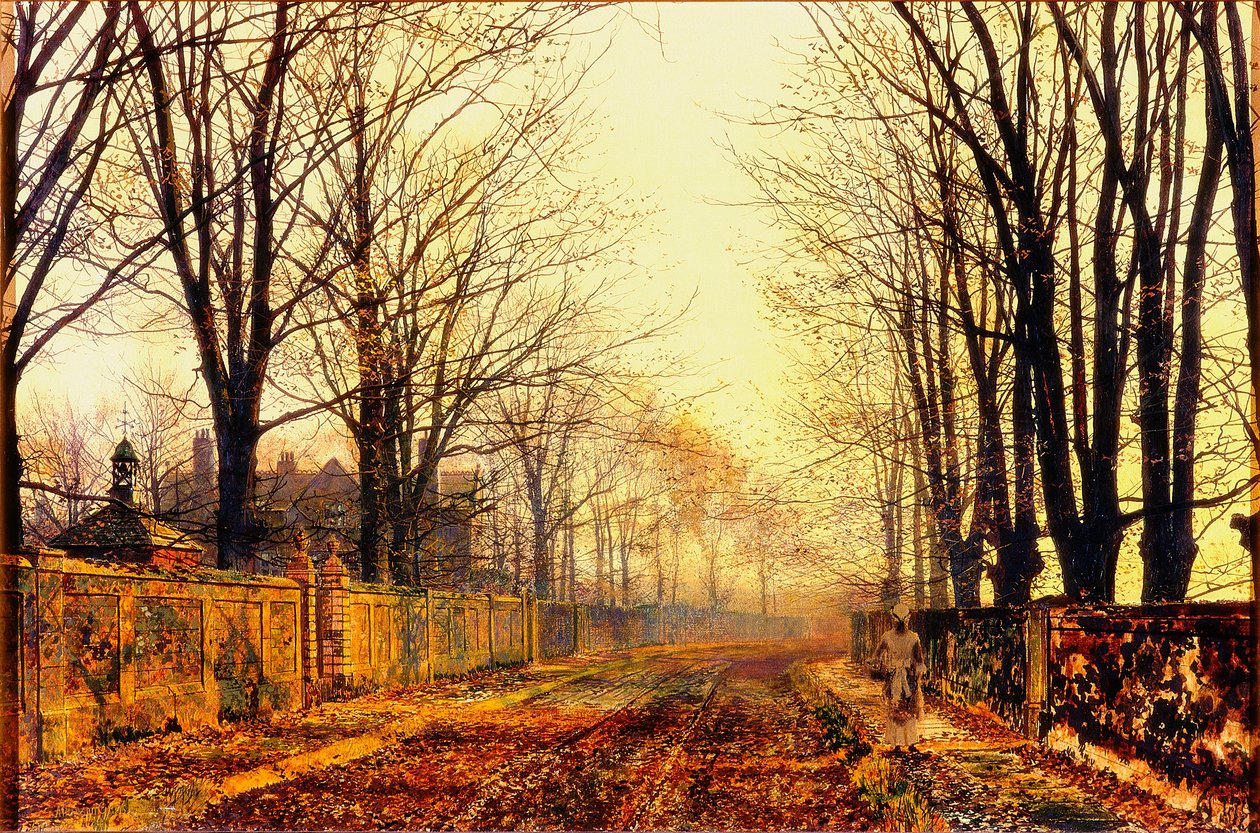 Sob os culotes, 1892 de John Atkinson Grimshaw