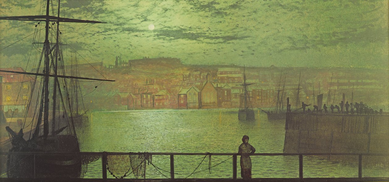 Whitby da estação Quay, 1878 de John Atkinson Grimshaw