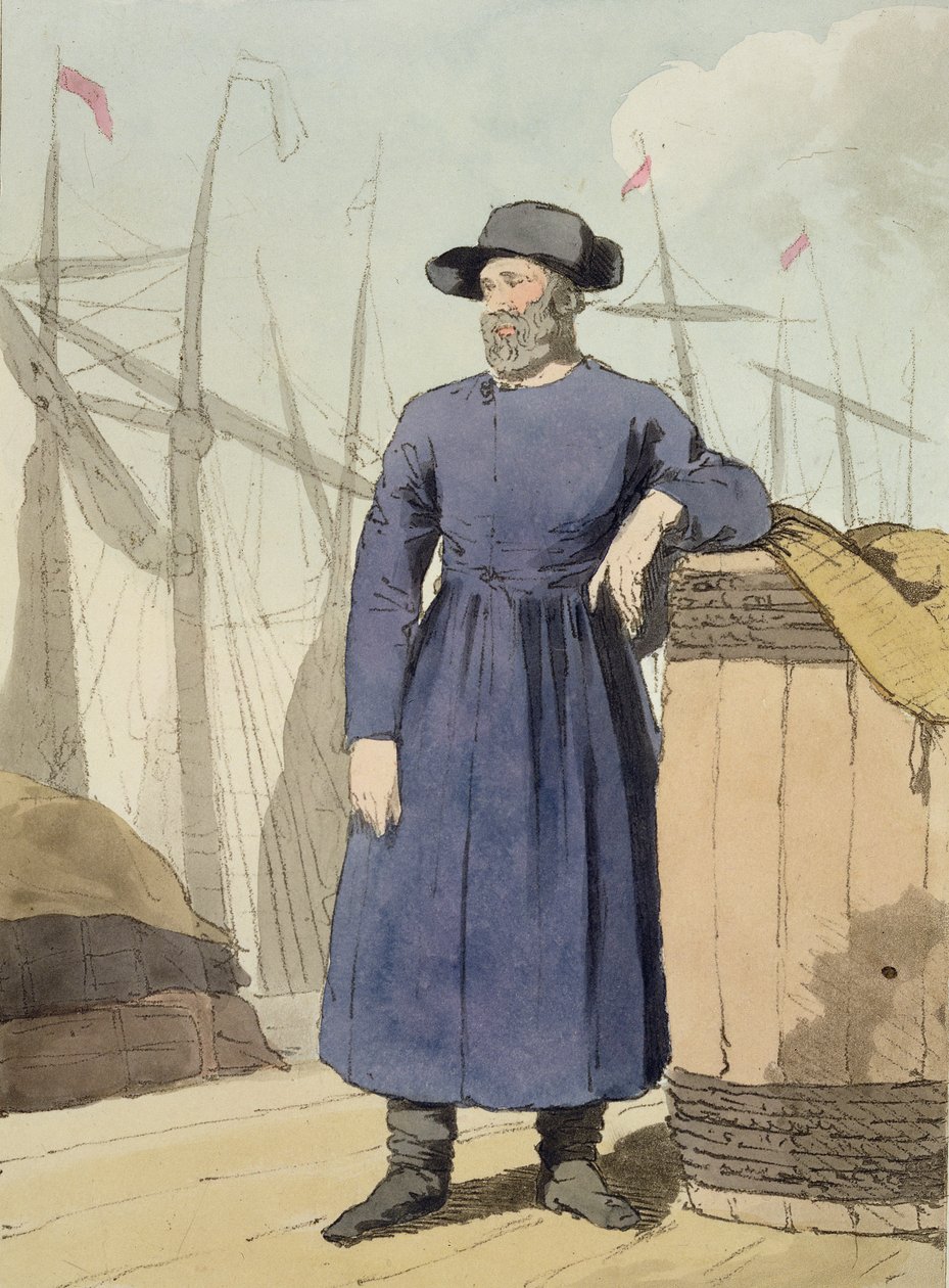 Mercador russo, gravado pelo artista, publicado em 1804 (ver também 169212) de John Augustus Atkinson