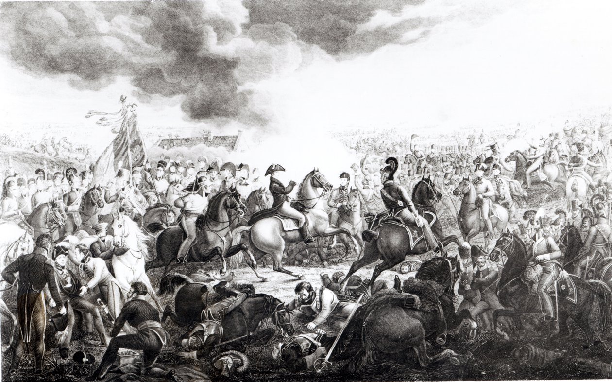 Wellington na Batalha de Waterloo, 18 de junho de 1815 de John Augustus Atkinson