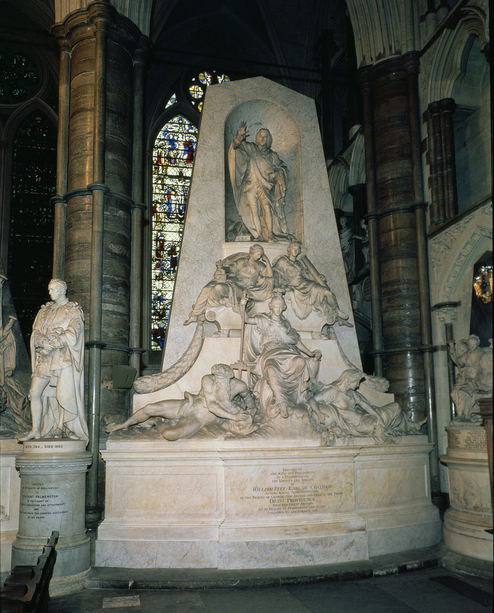 Monumento a William Pitt, o Velho, 1º Conde de Chatham (1708-1778) (mármore) de John Bacon