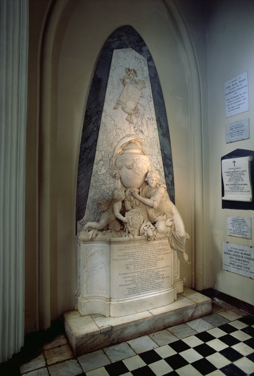 Monumento ao Conde de Effingham, 1796 (mármore) de John Bacon