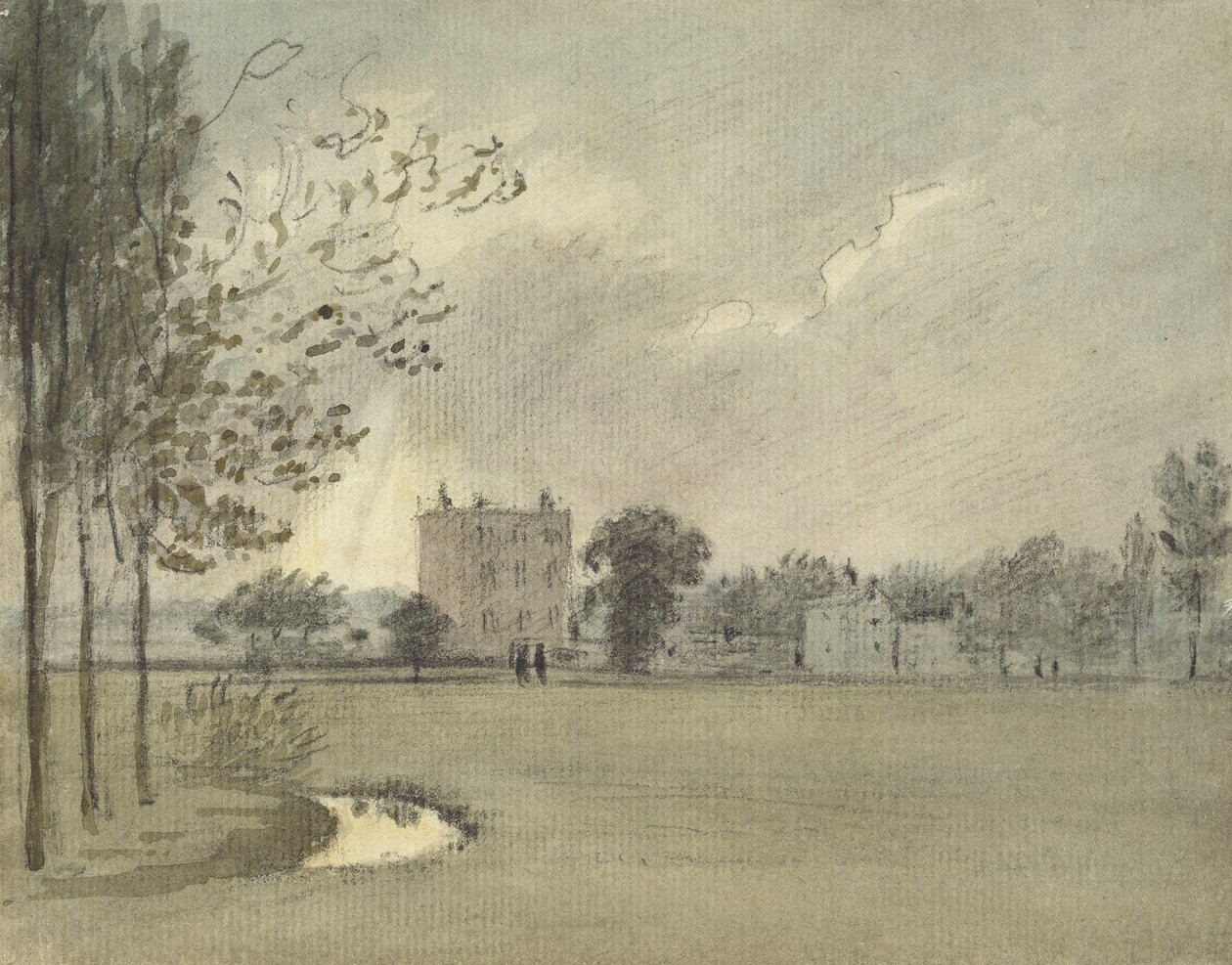 Christ Church Meadows, 6 de maio de 1788 (aquarela sobre grafite, no papel) de John Baptist Malchair