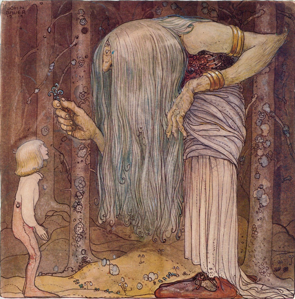 Aqui está um pedaço de uma erva troll que mais ninguém além de mim pode encontrar de John Bauer