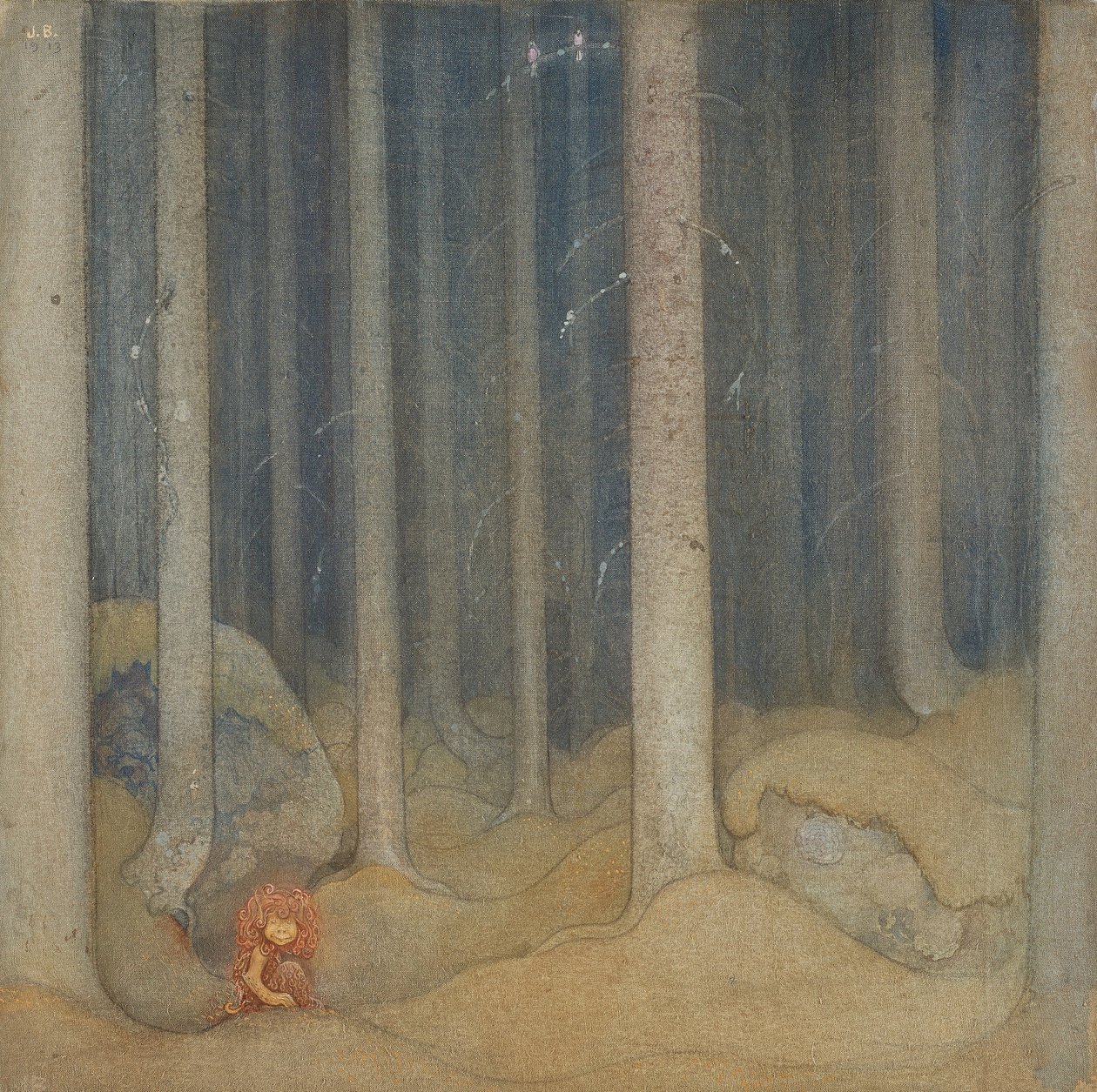 Humpe na floresta de John Bauer