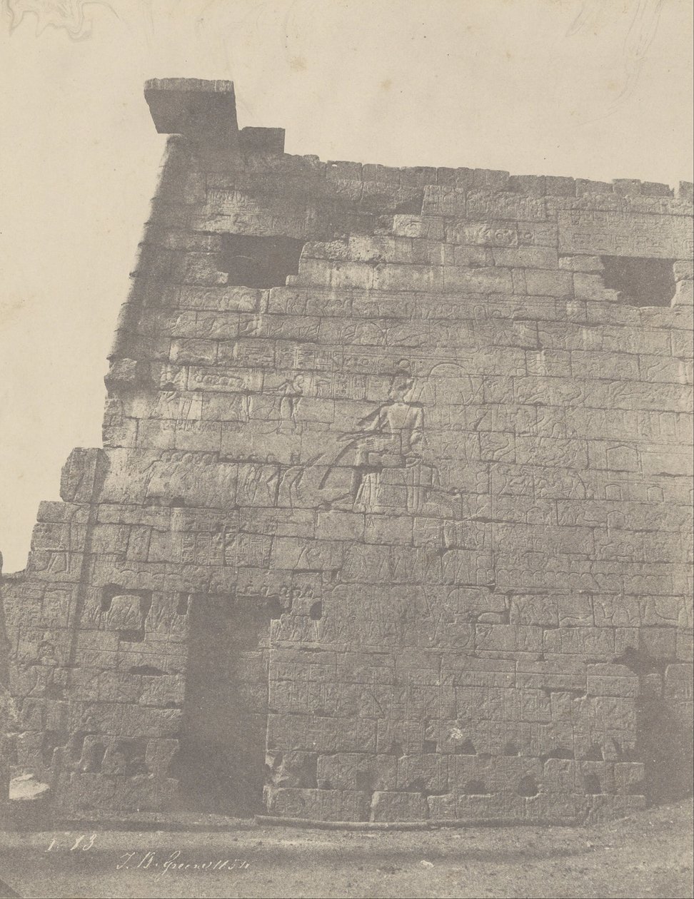 (Louqsor, Esculturas Históricas do Pylon (Maciço de Droite)) de John Beasly Greene
